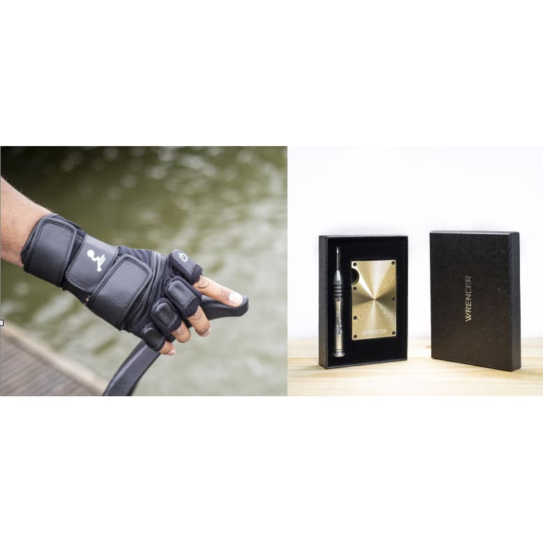 GANTS GYRORIDERZ VERSION ÉTÉ - S / Noir / COMBO X WRENCER GOLD - GyroRideRz