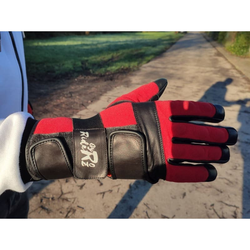 GANTS GYRORIDERZ AVEC PROTÈGES-POIGNETS INTÉGRÉS 2.0 - S / Rouge et Noir / Colissimo depuis la France - GyroRideRz