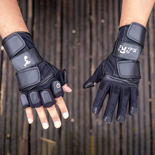 GANTS GYRORIDERZ AVEC PROTÈGES-POIGNETS INTÉGRÉS VERSION ÉTÉ - GyroRideRz